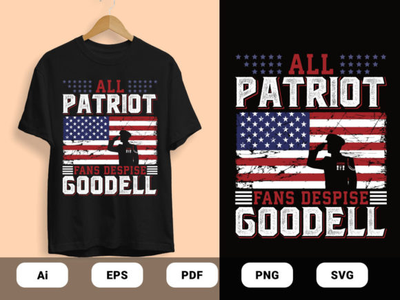 All Patriot Fans Design: Graphics & Print Templates
