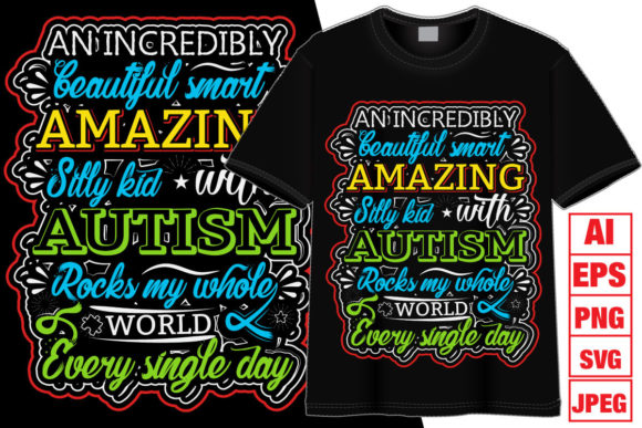 Autism T-shirt Design 8: Graphics for T-Shirt Designs