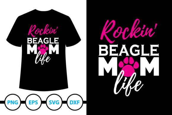 Beagle Dog T-Shirt Design 1: Graphics & Print Templates