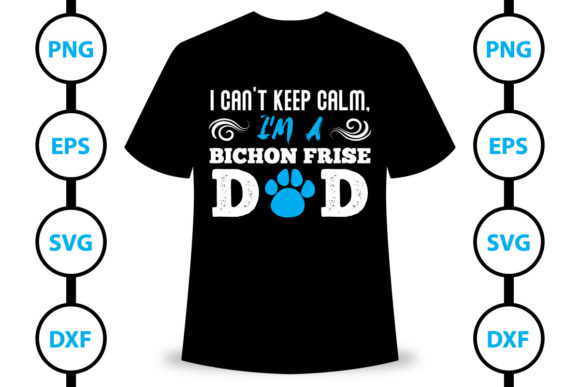 Bichon Fries Design 10: Graphics for Print Templates