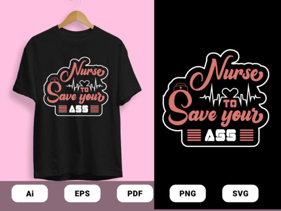 Nurse T-Shirt Vectors: Graphics for Print Templates