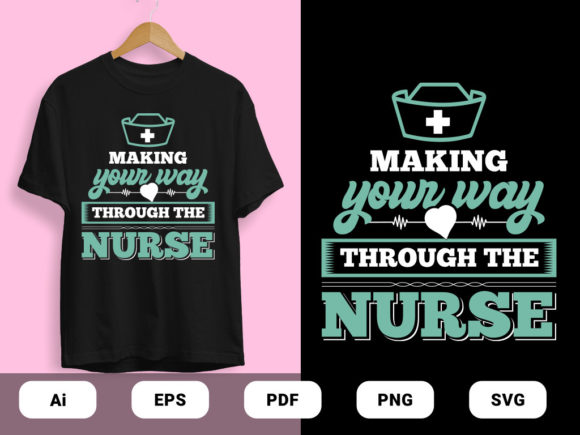 Thought the Nurse Vector: Graphics & Print Templates